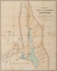 [GOLD RUSH]. LARKIN, Thomas O. (1802-1858). Map of the Valley of the Sacramento including the Gold Region . Boston: J.H. Bufford & Co and T. Wiley Jr., ca 1848.