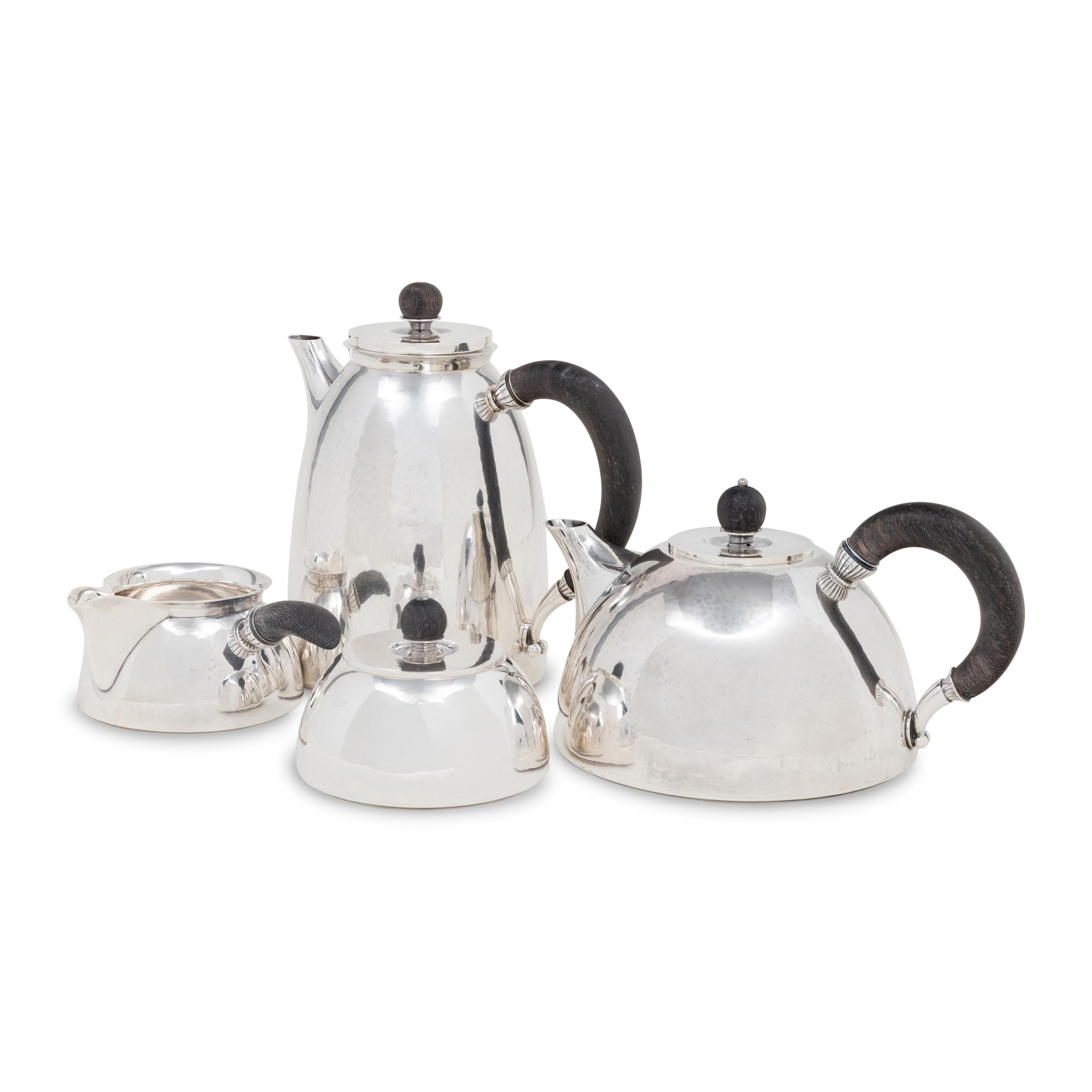 A Georg Jensen Four-Piece Silver Tea and Coffee Service