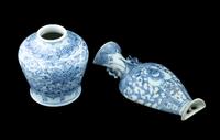 Two Chinese Blue and White Porcelain Wares