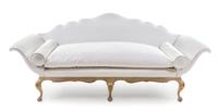 A Venetian Painted Sofa Height 36 3/4 x width 85 1/8 x depth 28 1/2 inches. — 19TH CENTURY