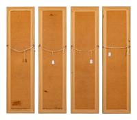 A Set of Four Chinese Export Paintings of Luohans