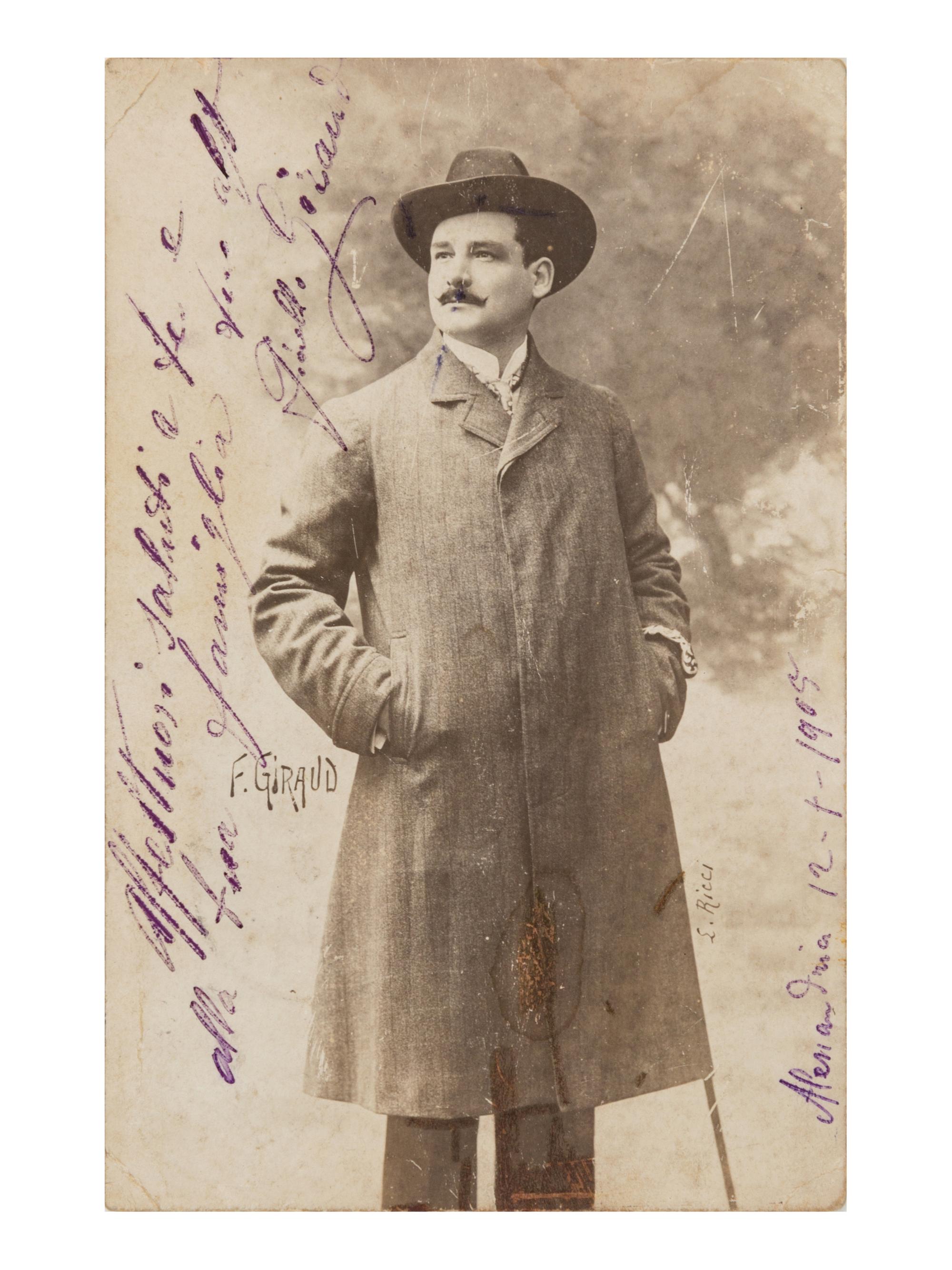 [20TH-CENTURY OPERA SINGERS]. A group of 6 signed photographic postcards or cabinet photographs of opera singers from the 1900s, comprising images of: