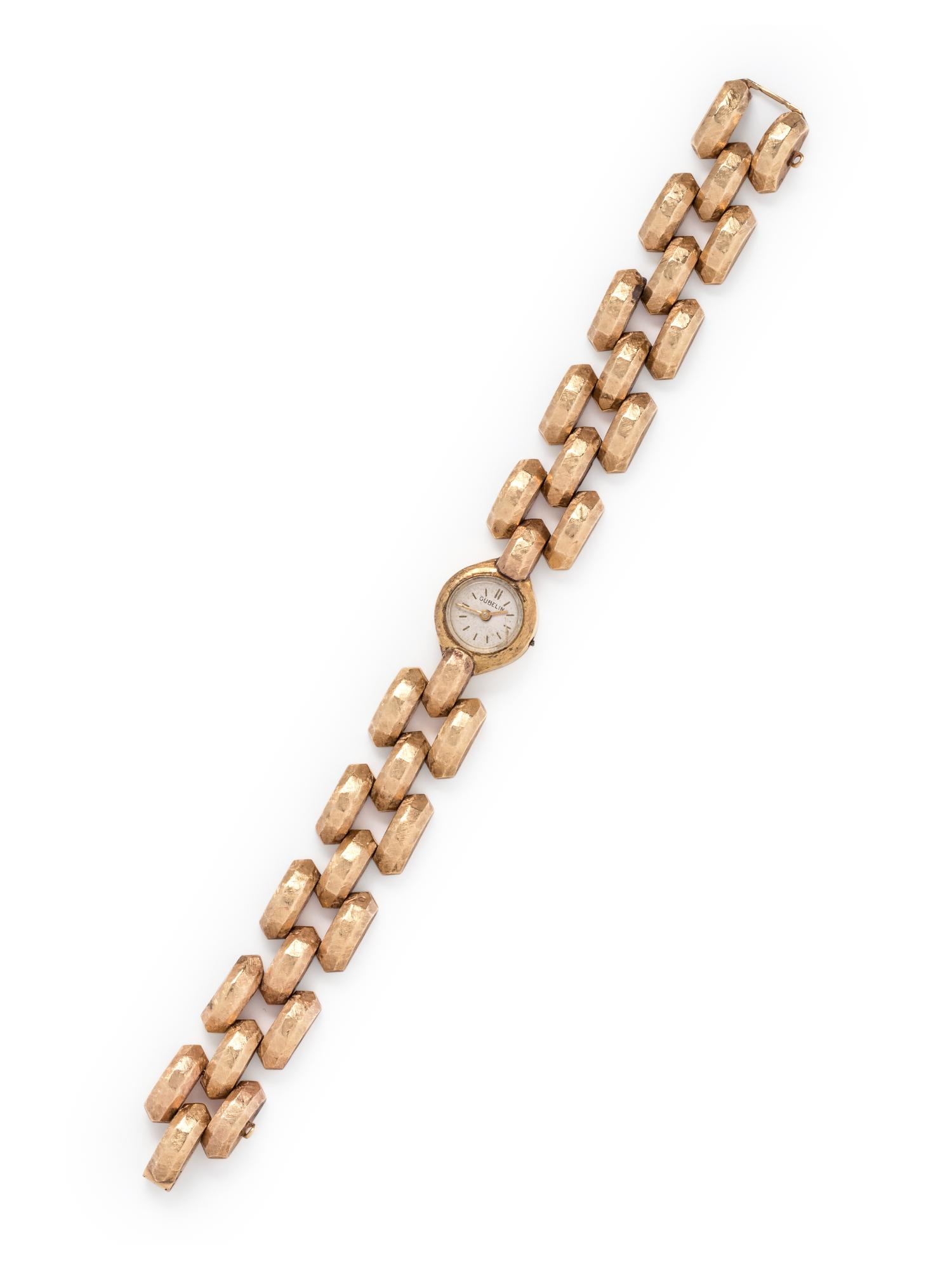 GUBELIN, YELLOW GOLD WRISTWATCH