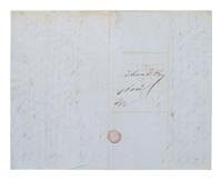 [POLITICS]. Huzza! Huzza! The Country's risin' For Henry Clay and Frelinghuysen . Illustrated letter sheet. New York: Narine & Durant, 1844.