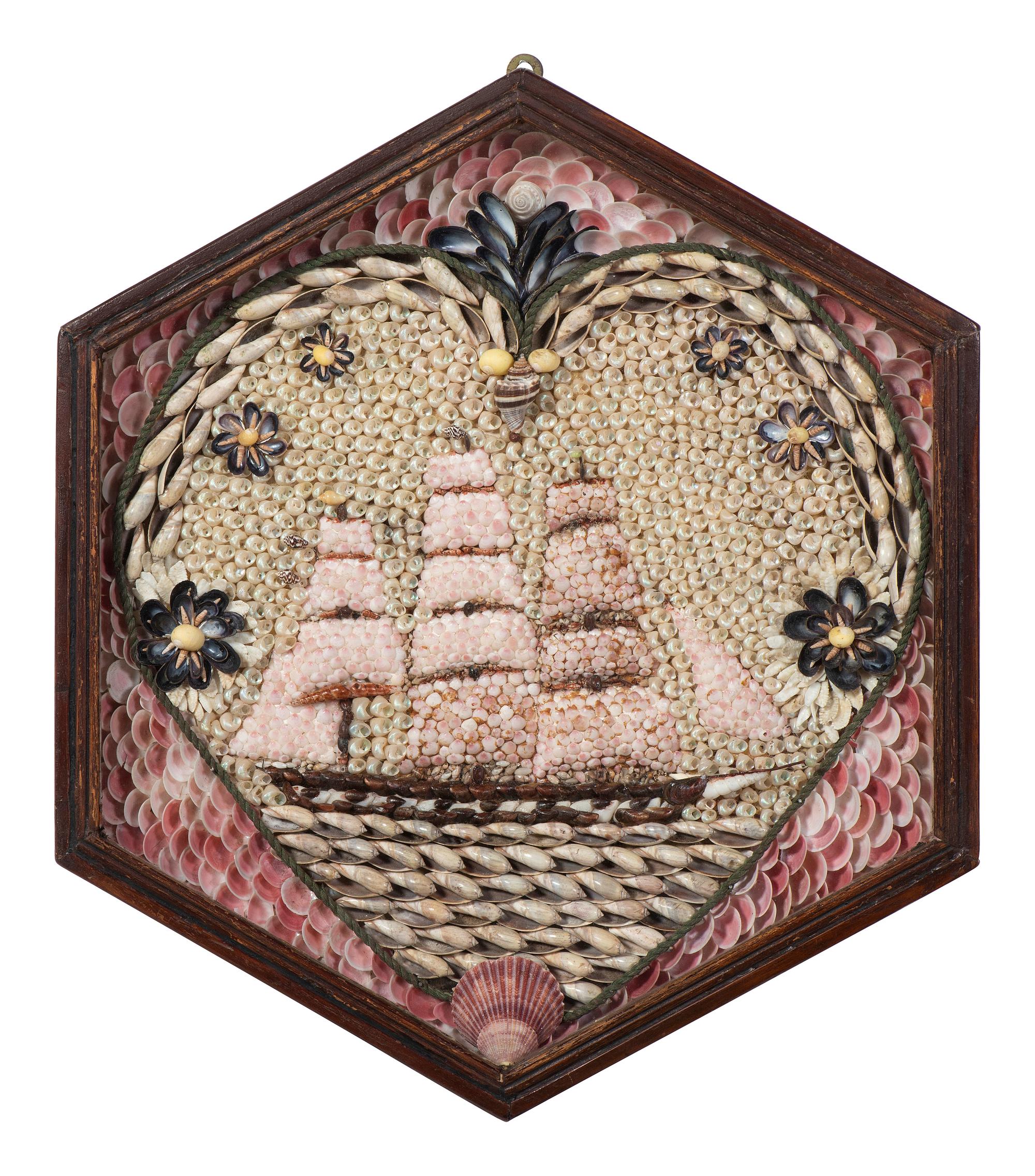 A Nautical Shellwork Sailor's Valentine