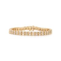 YELLOW GOLD AND DIAMOND BRACELET