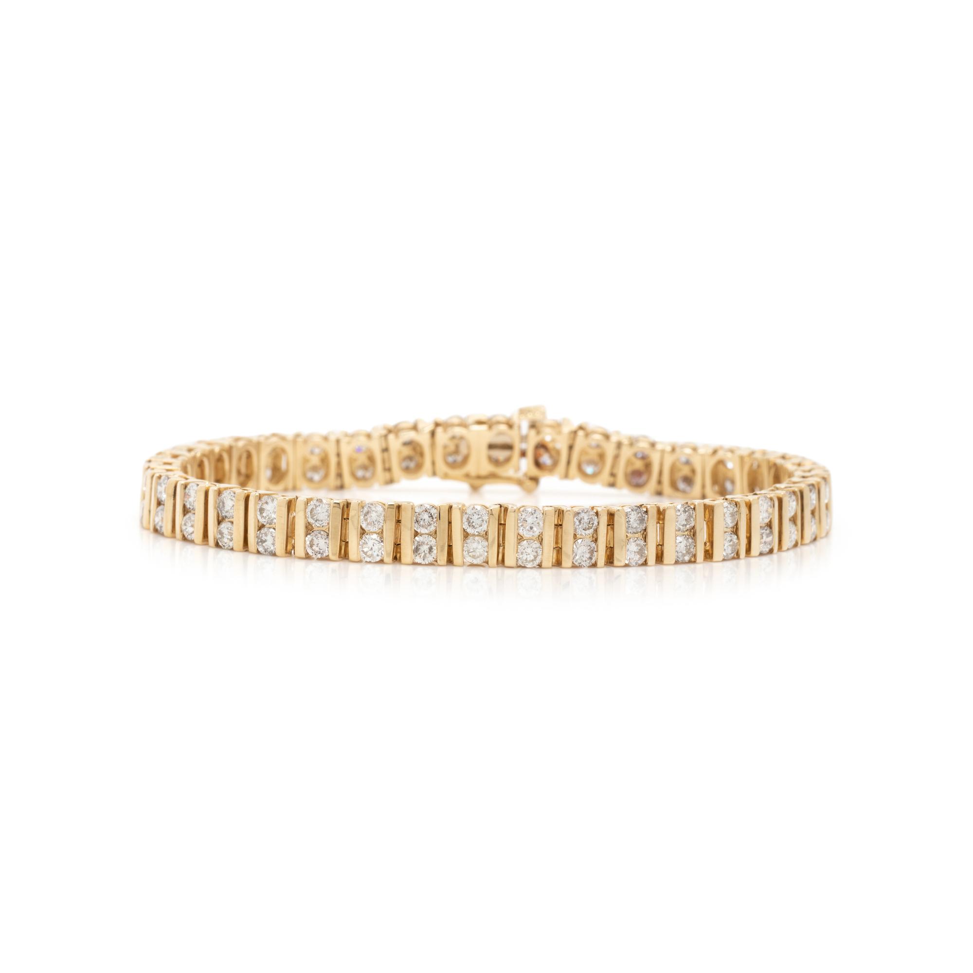 YELLOW GOLD AND DIAMOND BRACELET
