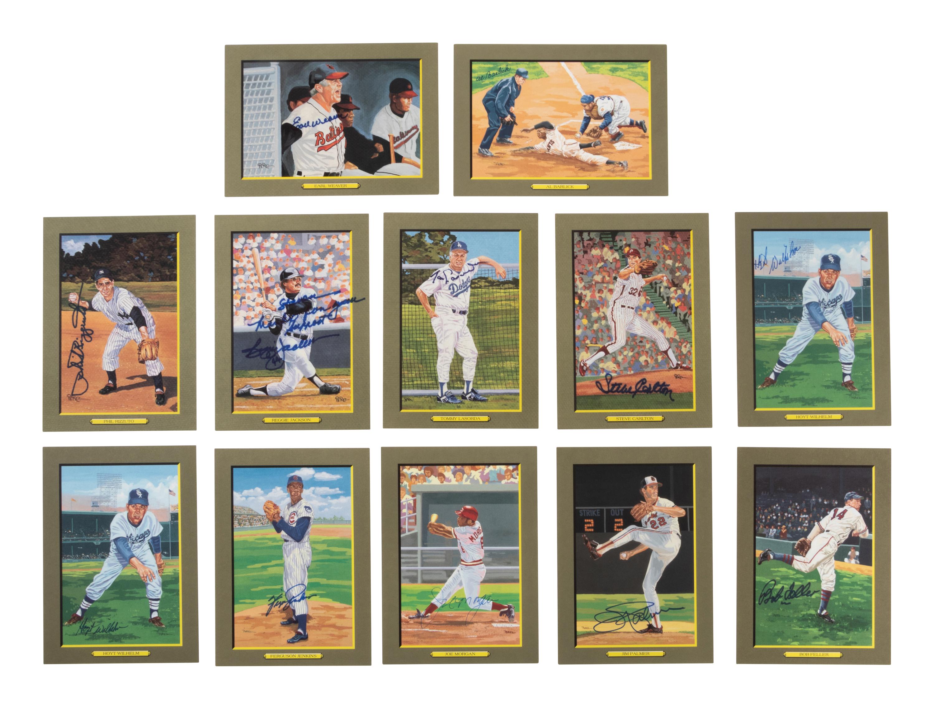 A Group of 68 signed Perez-Steele Great Moments Cards,