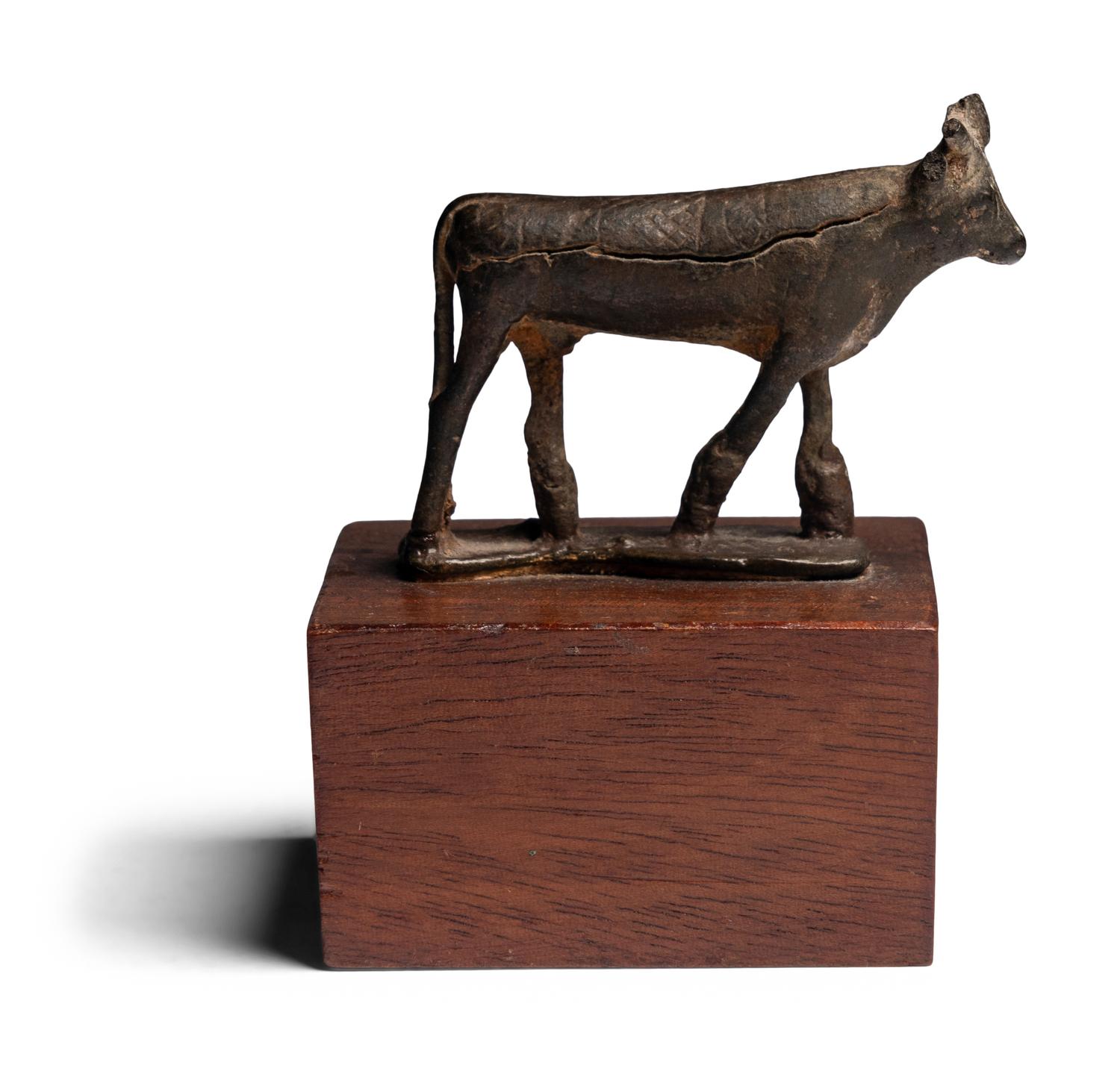 An Egyptian Bronze Apis Bull