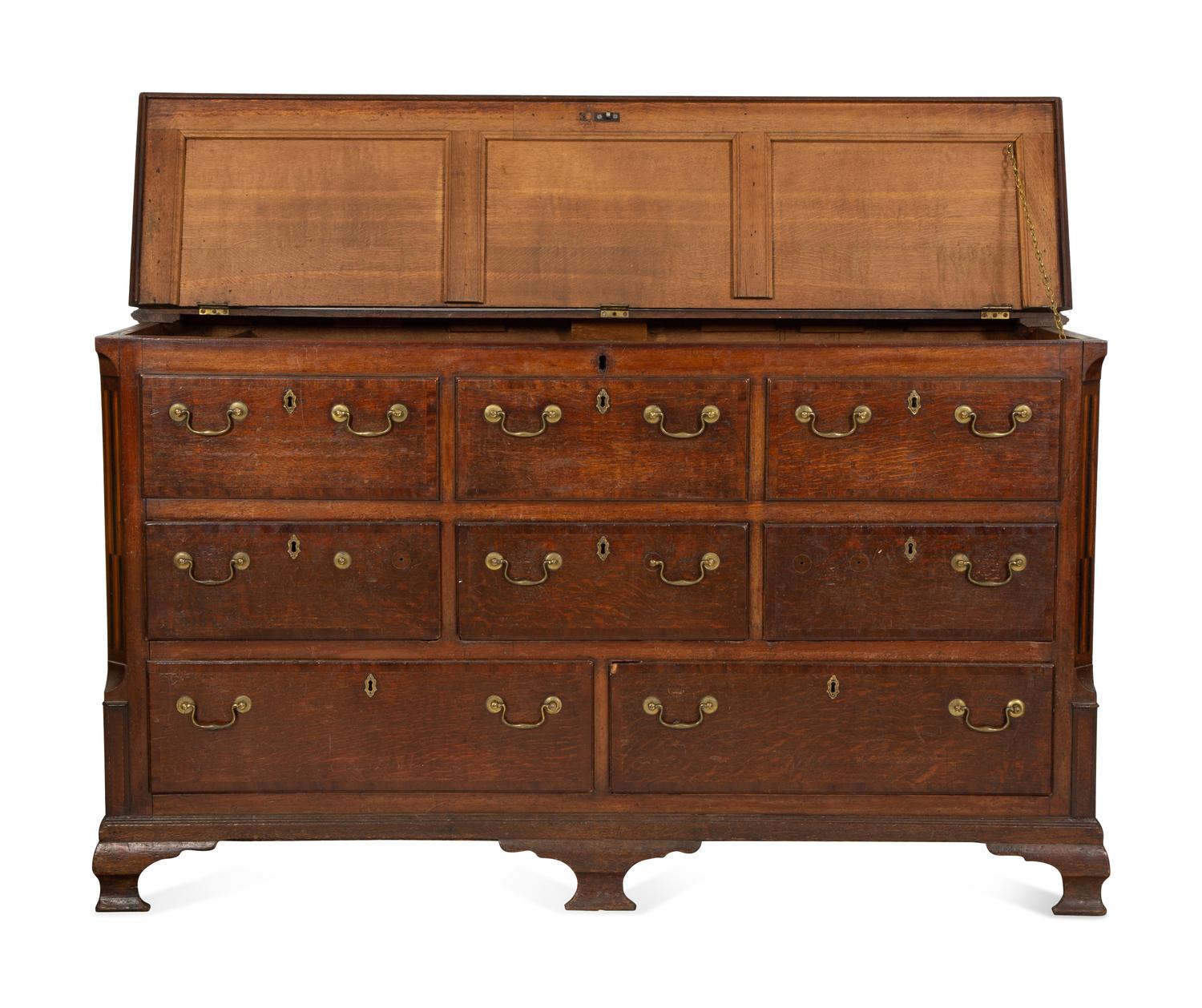 An English Oak Sideboard with Hinged Top