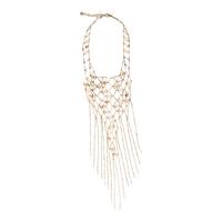 Chanel, Chain Lattice Bib Necklace