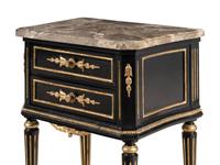 A Pair of Napoleon III Style Painted and Parcel Gilt Side Commodes