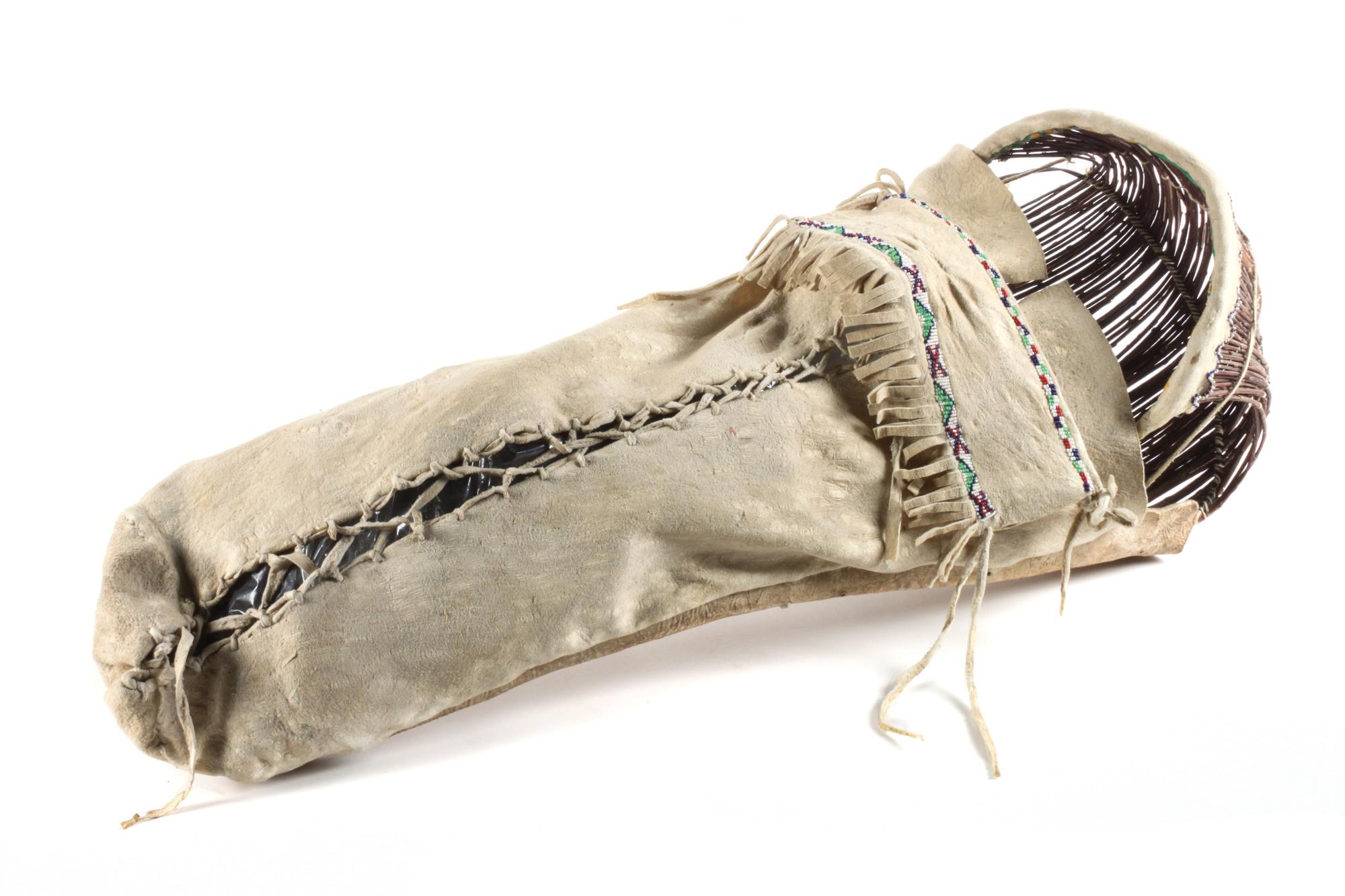 Ute Beaded Hide Cradle