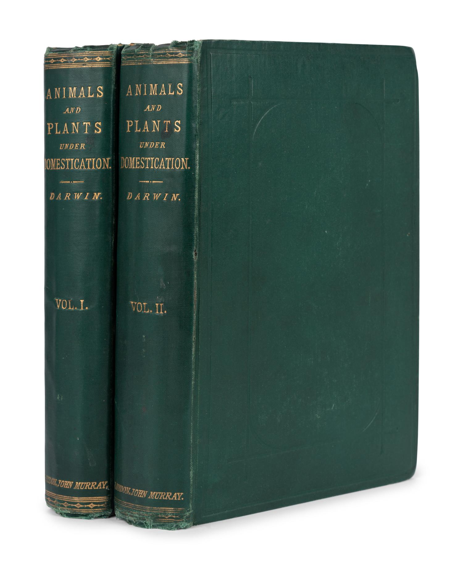 DARWIN, Charles (1809-1882). The Variation of Animals and Plants under Domestication . London: John Murray, 1868.