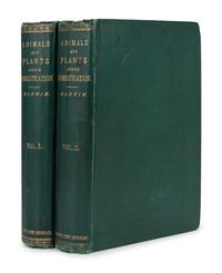 DARWIN, Charles (1809-1882). The Variation of Animals and Plants under Domestication . London: John Murray, 1868.