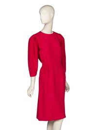 Sybil Connolly, Shocking Pink Silk Dress