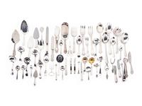 A Large Collection of Silver-Plate Flatware and Serving Articles