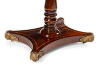 A Regency Gilt Bronze Mounted Satinwood-Banded Mahogany Sofa Table