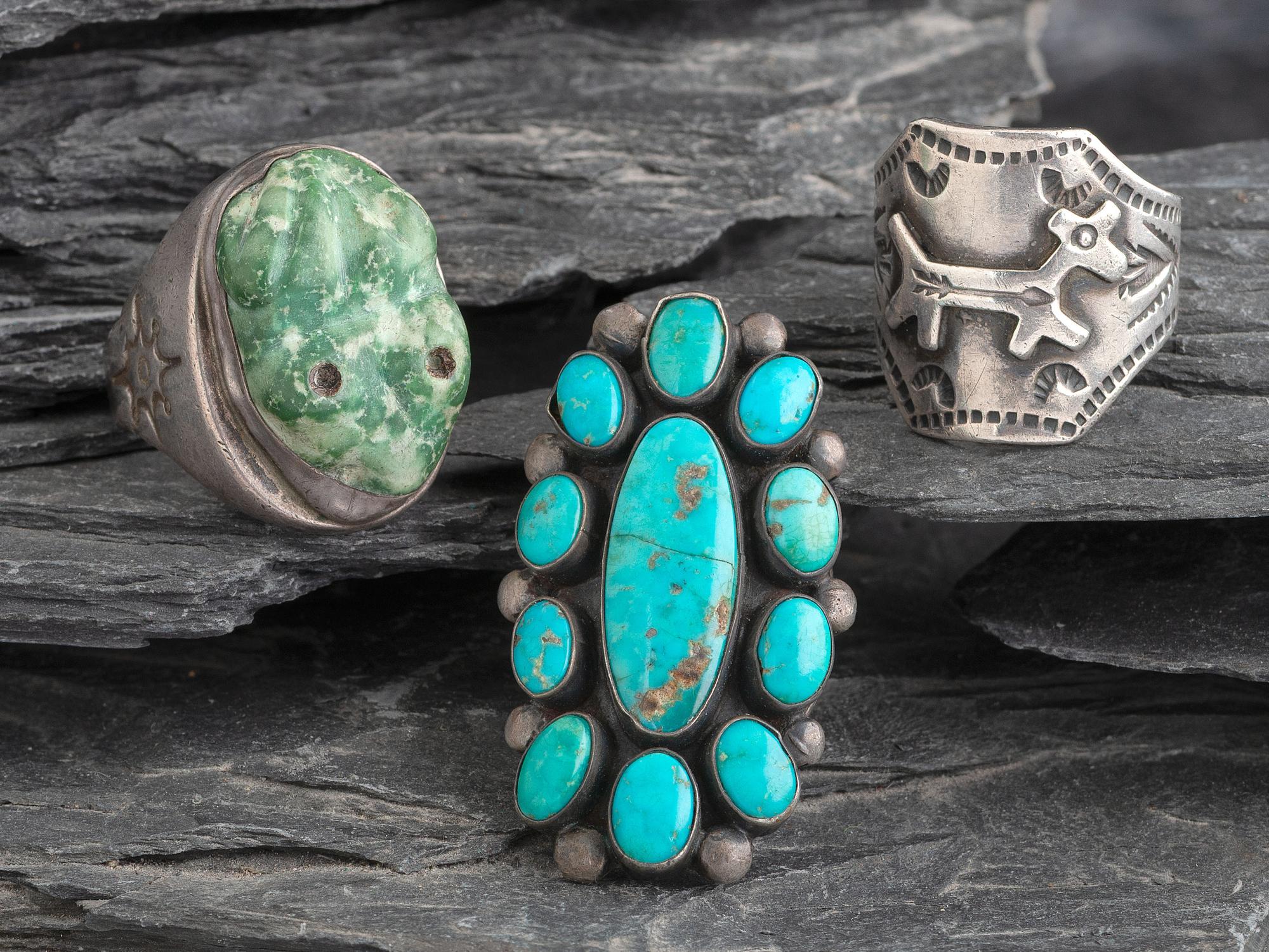 Navajo and Zuni Rings