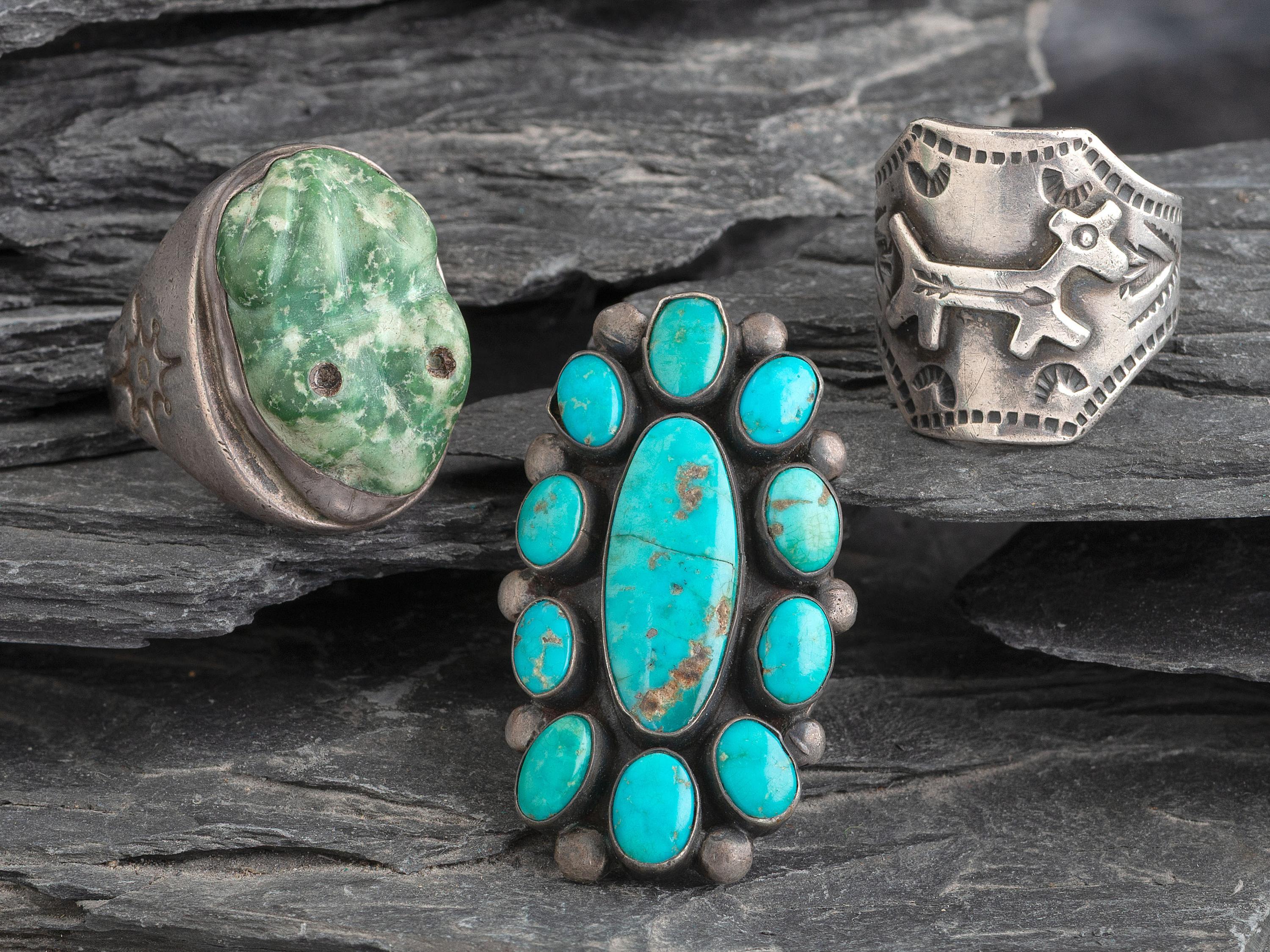 Navajo and Zuni Rings