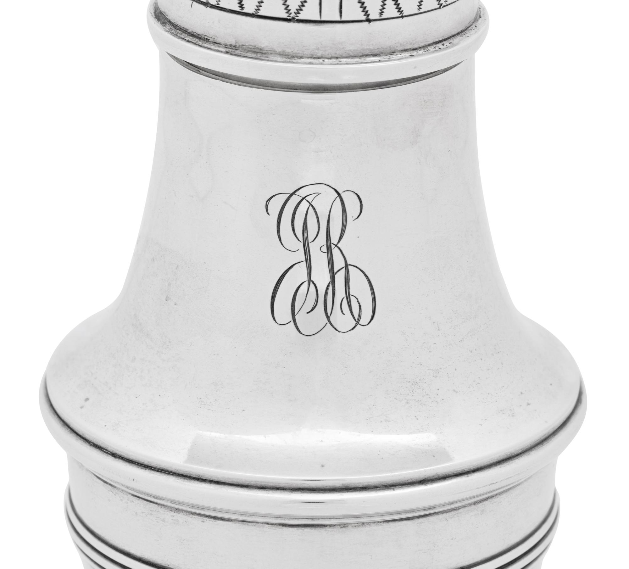 An American Silver Muffineer