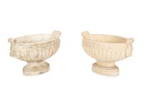 Four Cast Stone And Resin Planters