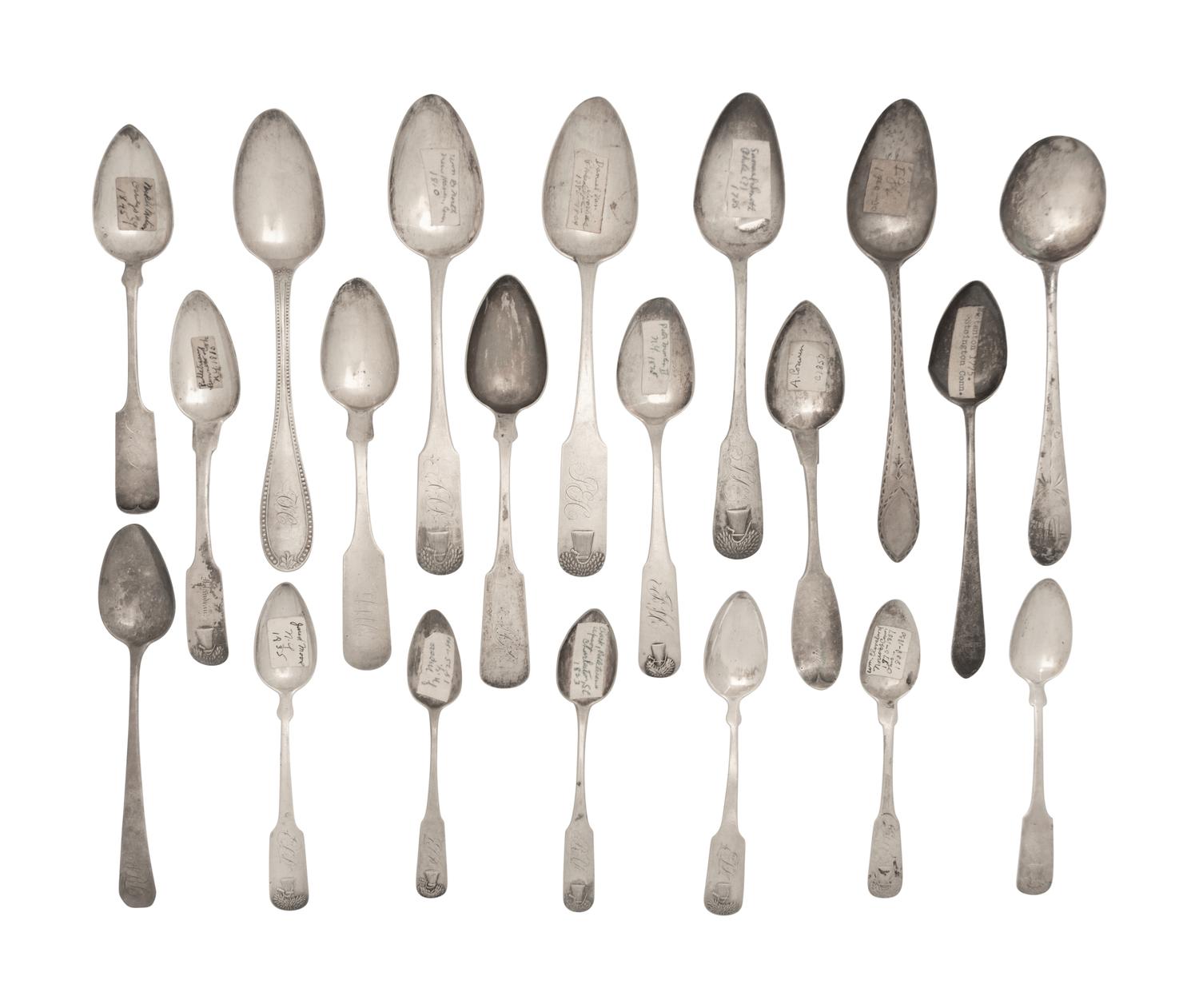 A Collection of American Silver Spoons