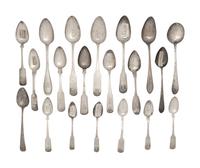 A Collection of American Silver Spoons
