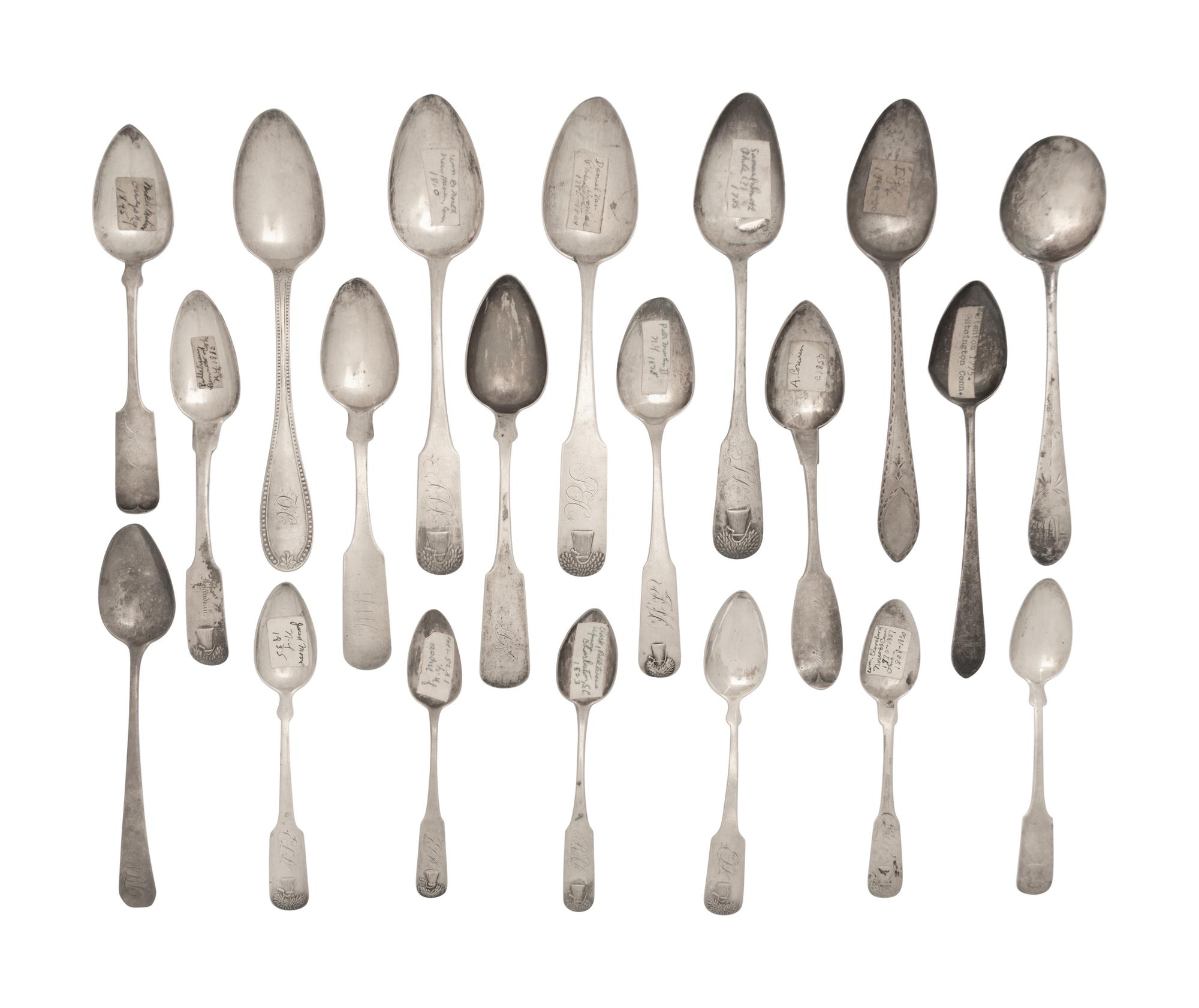 A Collection of American Silver Spoons