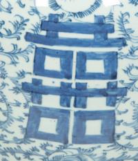 Five Chinese Blue and White Covered Ginger Jars