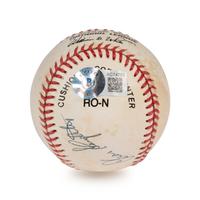 A Stan Musial, Terry Moore, and Enos Slaughter Signed Autograph Baseball (Beckett Authentication Services Letter)