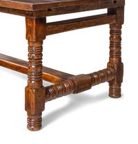 A Spanish or Portuguese Walnut Trestle Table