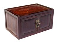 A Chinese Hardwood Chest Height 11 x width 20 1/2 x depth 14 inches. — 19TH CENTURY