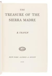 TRAVEN B. (1882-1969). Treasure of the Sierra Madre. New York: Alfred A. Knopf, 1935.