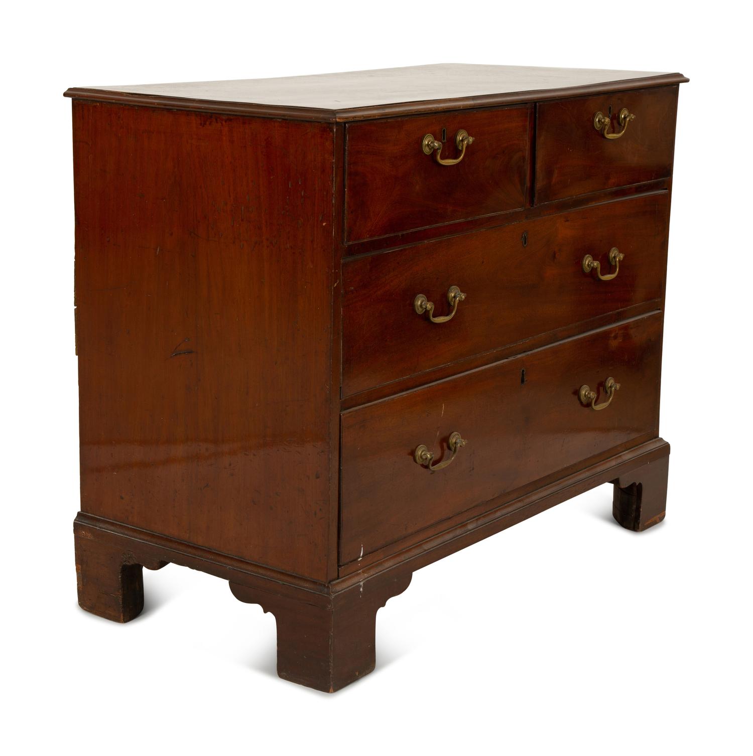 A George III Style Mahogany Chest of Drawers — 19th Century