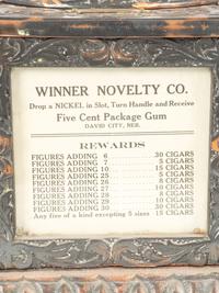 A Winner Novelty Co. 5 Cent Dice Trade Simulator