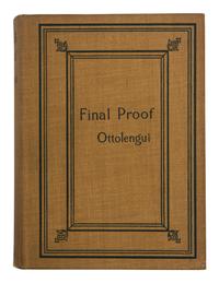 OTTOLENGUI, Rodriguez (1861-1937). Final Proof or the Value of Evidence . New York and London: G.P. Putnam's Sons, 1898.
