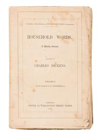 DICKENS, Charles (1812 - 1870). A group of issues of the periodical Household Words , most in incomplete runs, comprising: