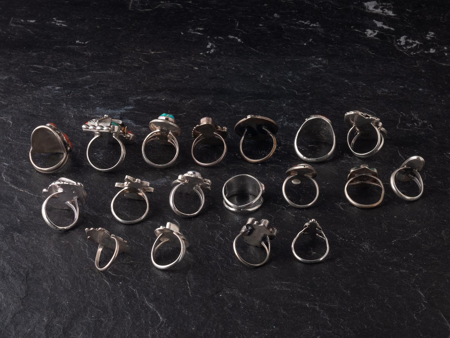 Navajo and Zuni Rings