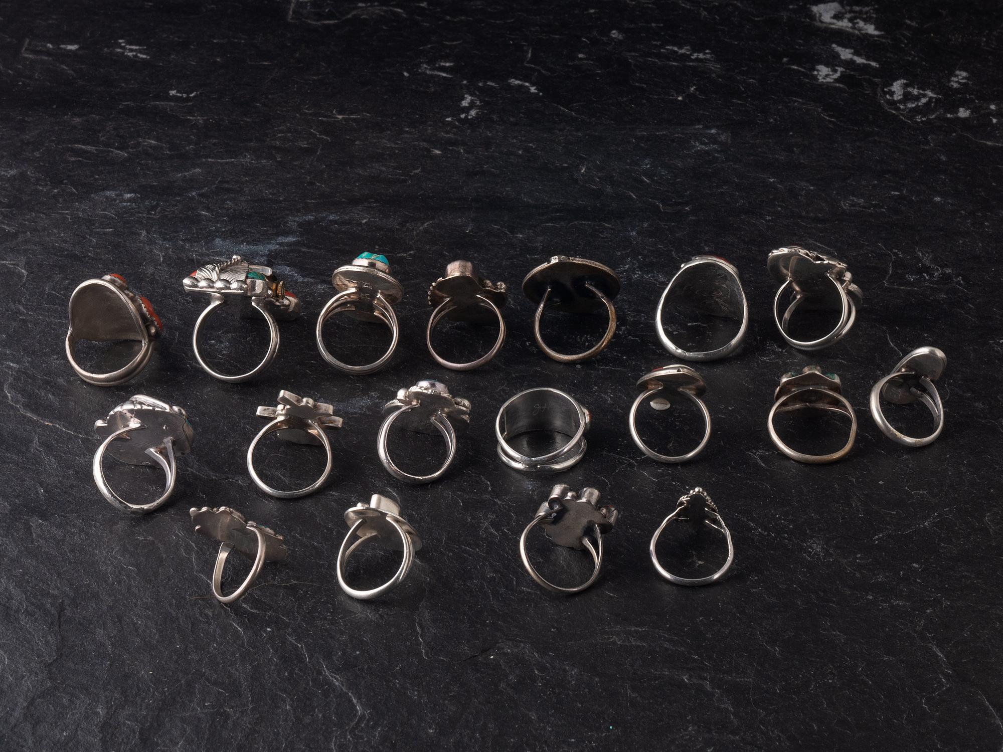 Navajo and Zuni Rings