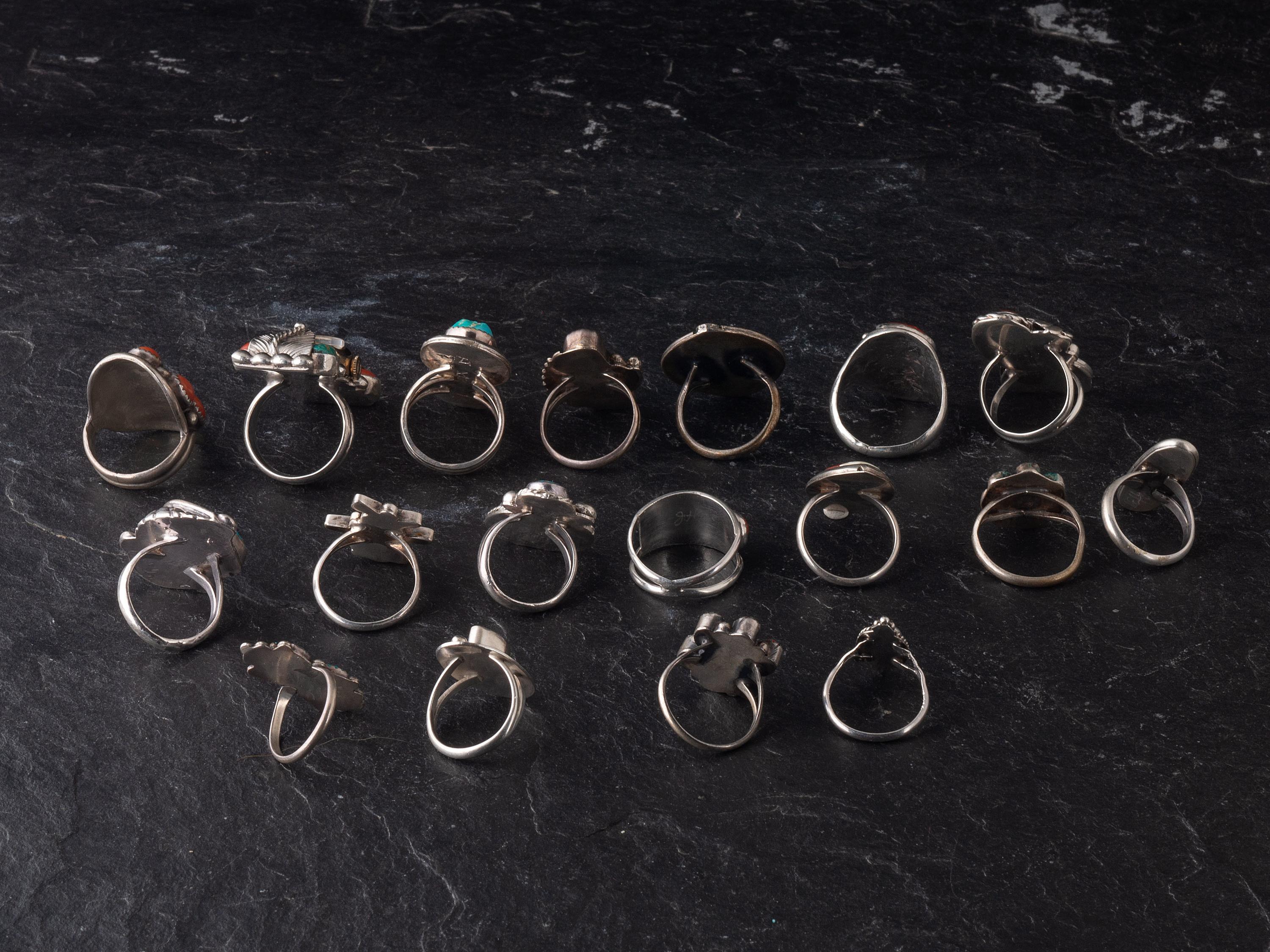 Navajo and Zuni Rings