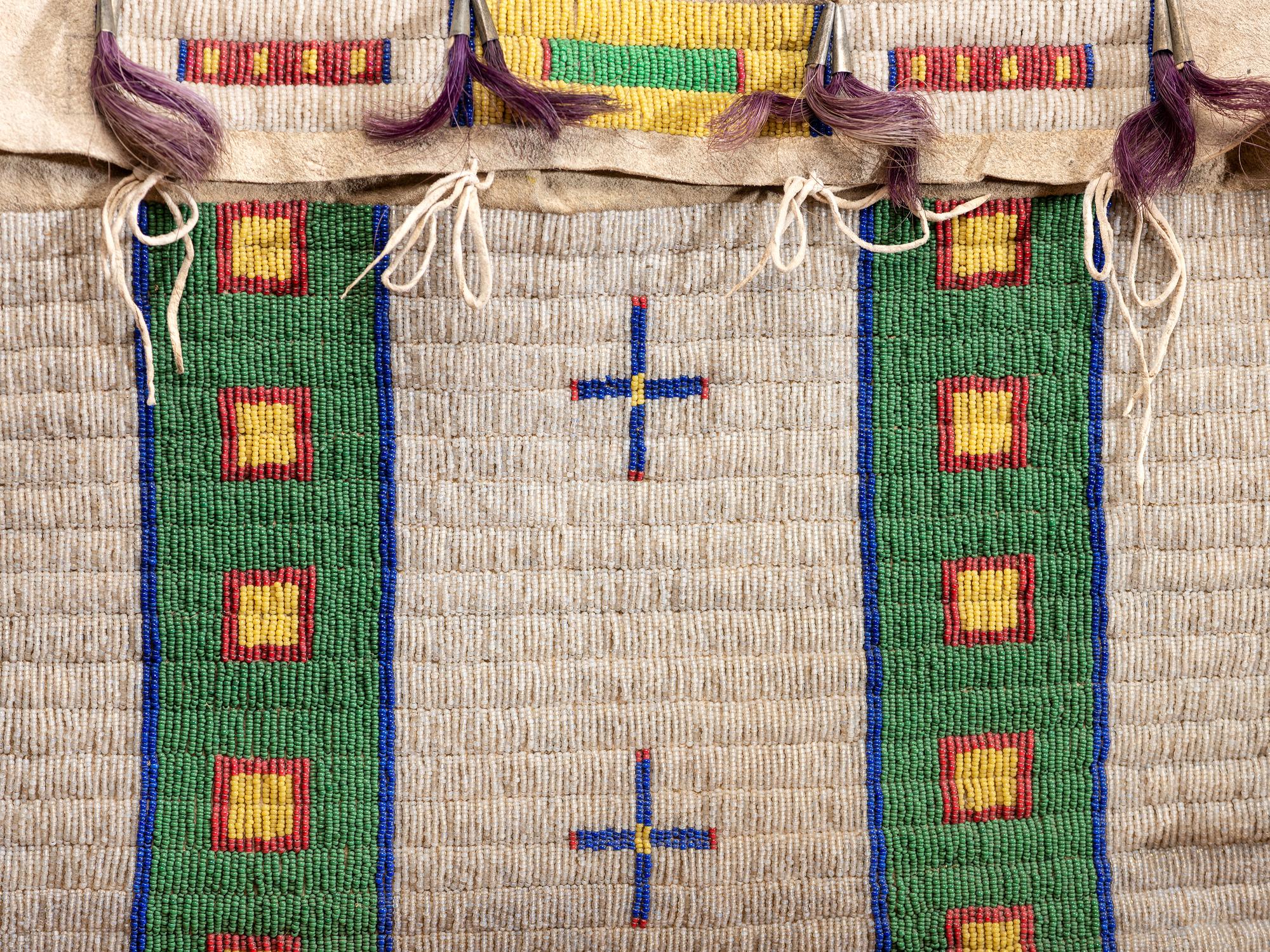 Central Plains Beaded Hide Possible Bag