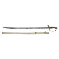 Tiffany Retailer Marked Imported US Model 1850 Foot Officers Sword with German Silver Scabbard