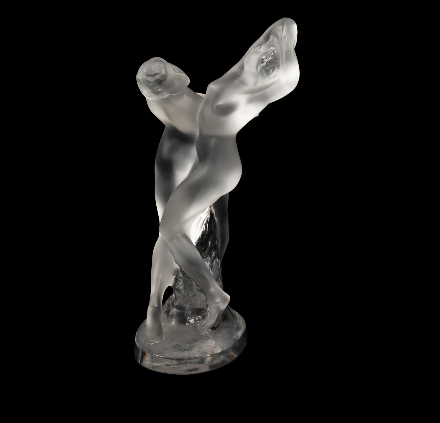A Lalique Deux Danseuses Figural Group