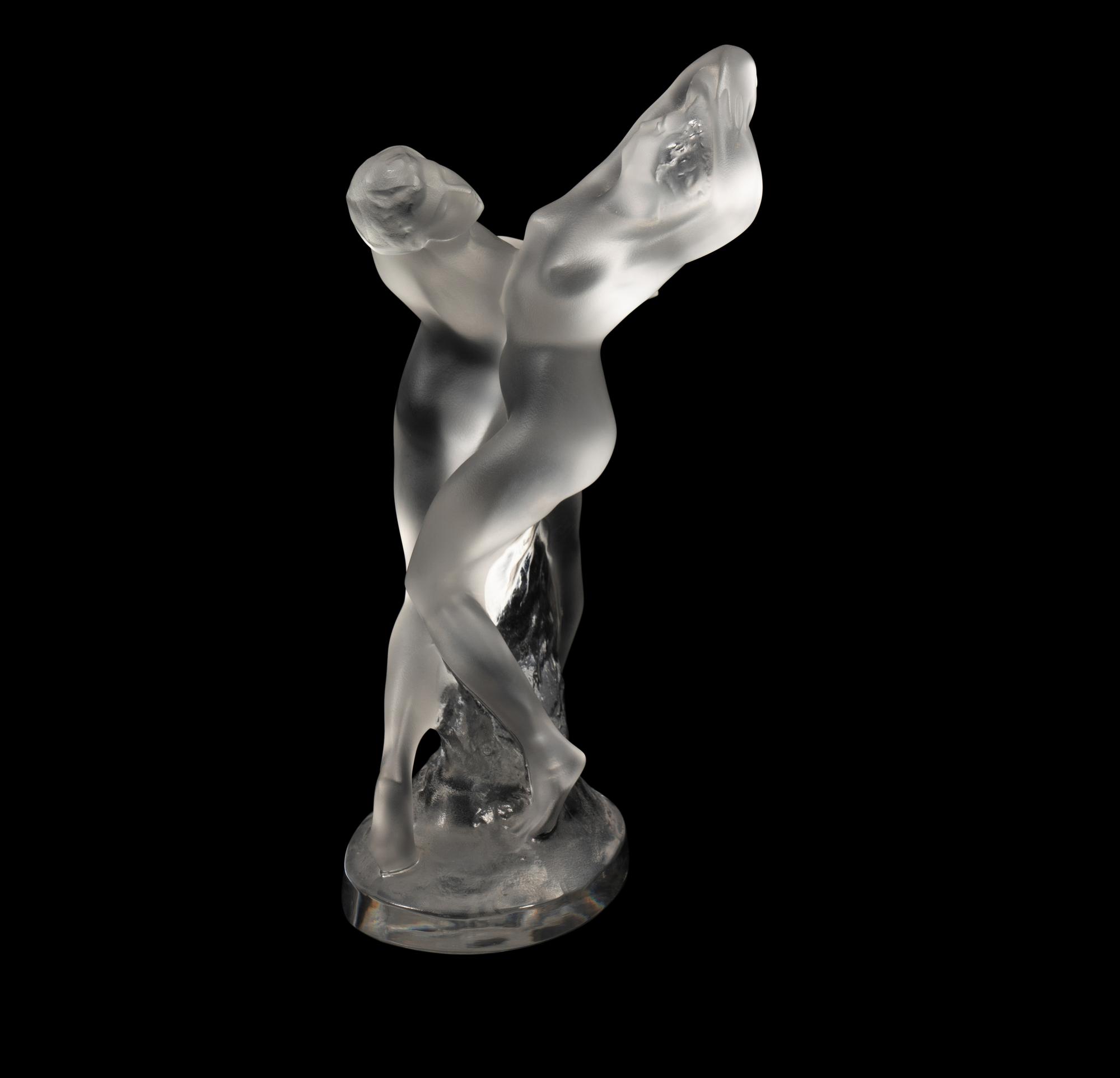 A Lalique Deux Danseuses Figural Group