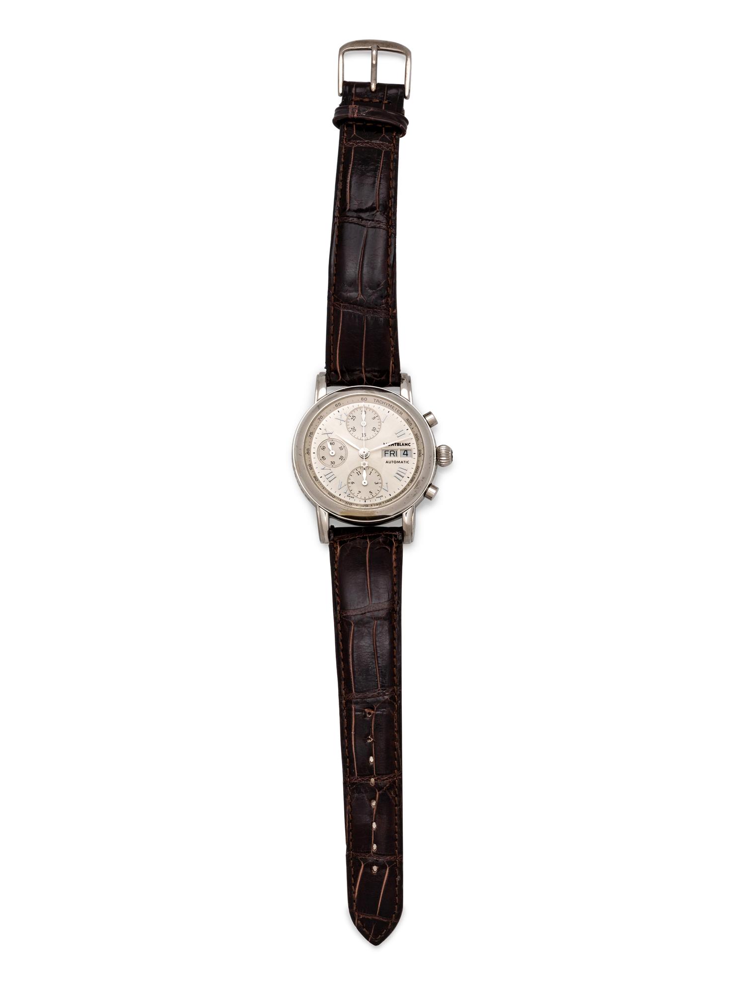 Montblac, Stainless Steel Ref. 4810 'Meisterstuck' Chronograph Wristwatch