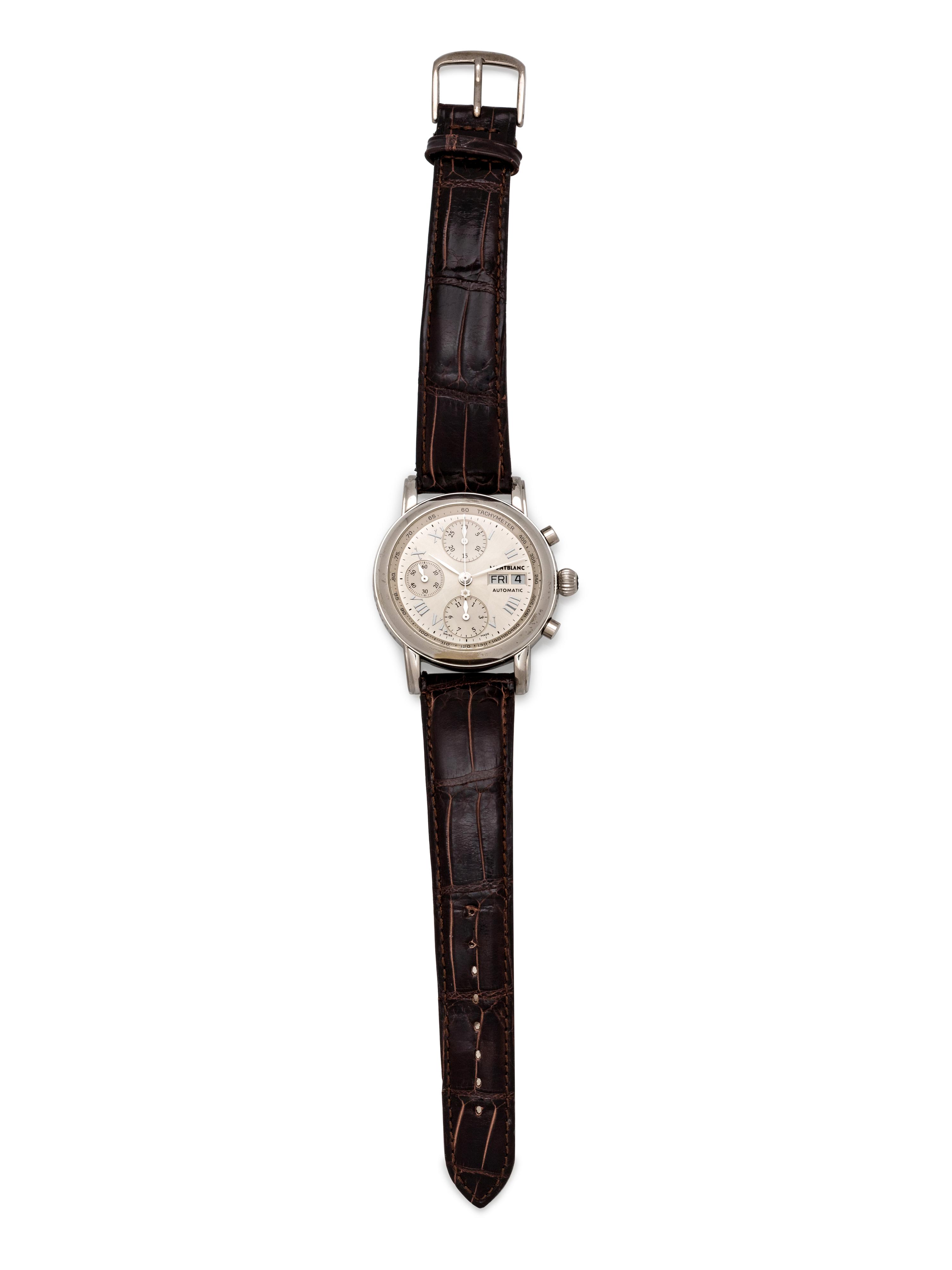 Montblac, Stainless Steel Ref. 4810 'Meisterstuck' Chronograph Wristwatch