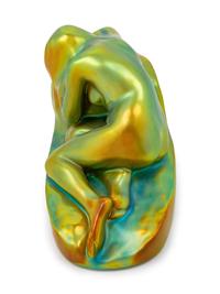 A Zsolnay Iridescent Figural Group