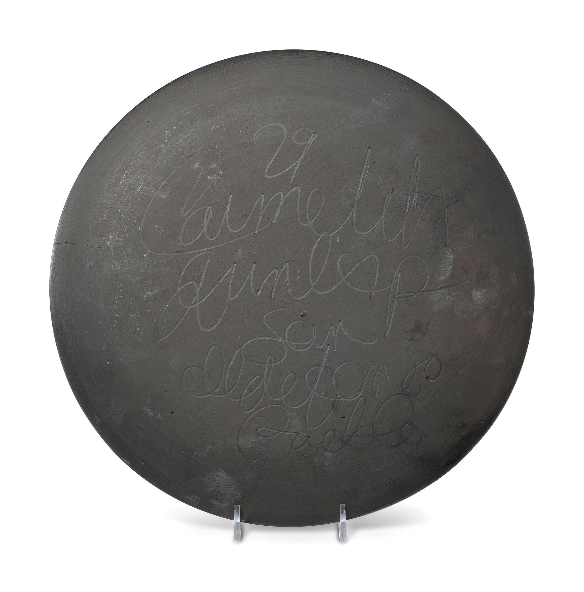 Blackware Pottery Bowl and Charger
