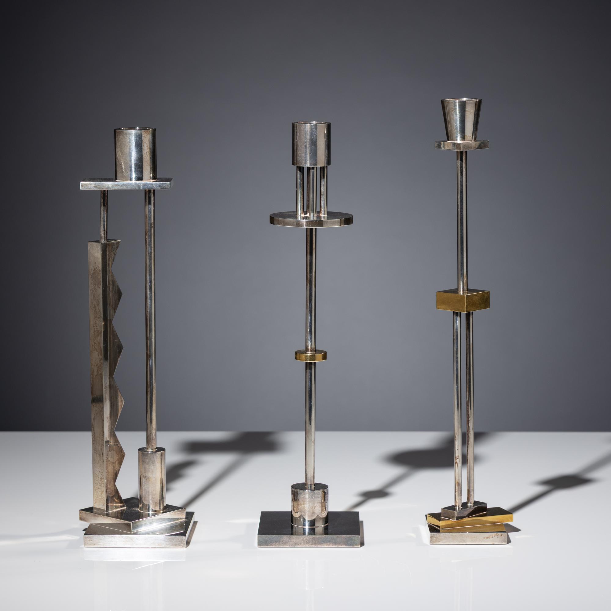 Three candlesticks for Swid Powell, Italy